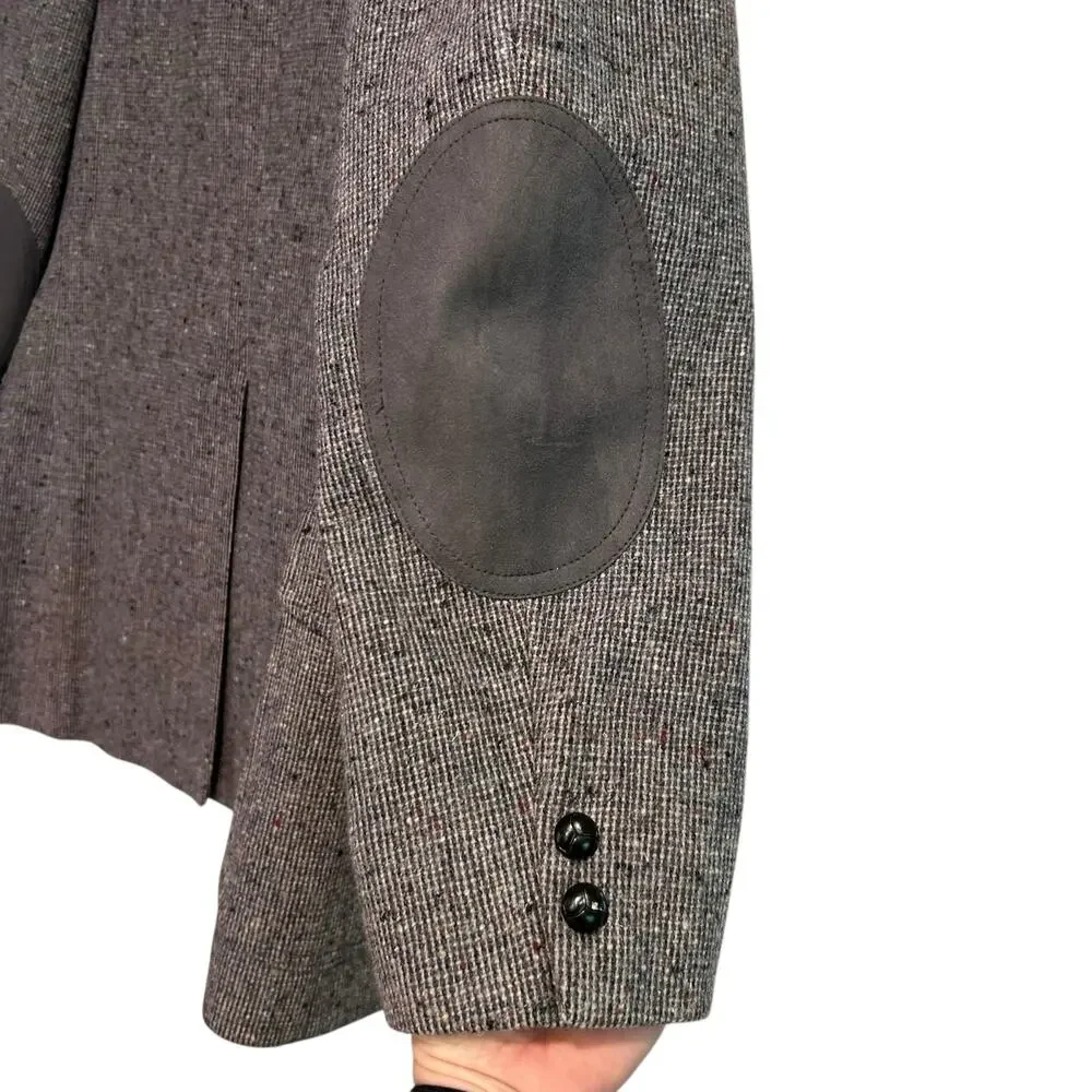 Pendleton Wool Suede Western Blazer Men’s 46R Large Gray USA Made